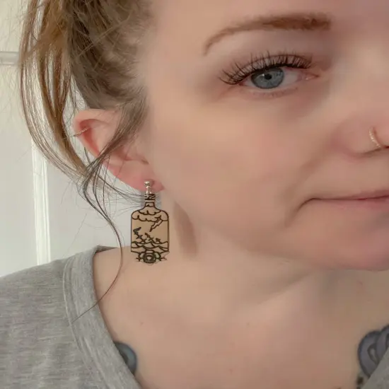 Traditional Tattoo Shipwreck in a Bottle Clay Cutter {5}