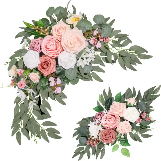 Artificial Flower Swag Set of 2 for Wedding Welcome Signs Wedding Arch Flowers {1}