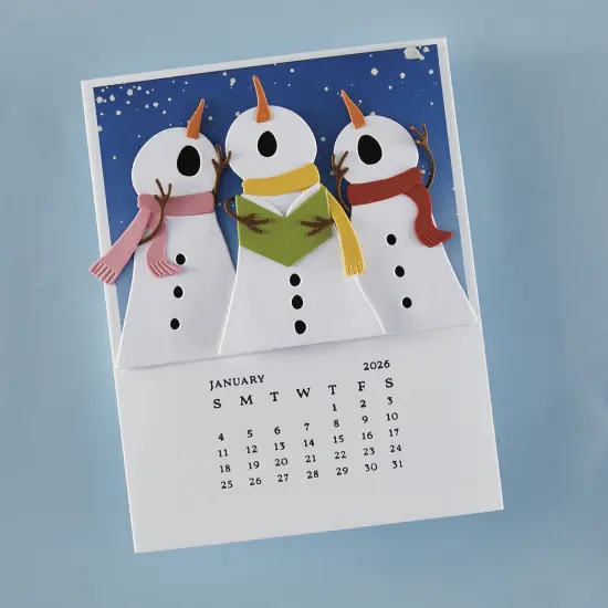 Spellbinders BetterPresss Plate From Wonderland-DIY 2026 Calendar {6}