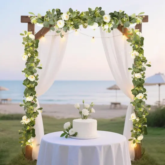 Artificial Eucalyptus Flower Garland {6}