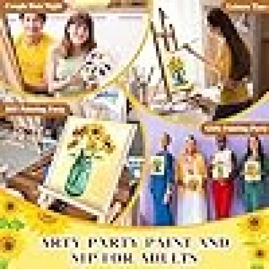 Panels Pre Sketched Canvas Boards with Paints {4}