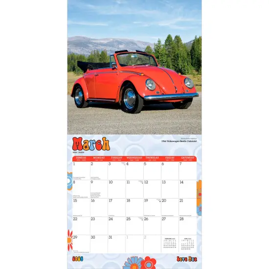 Love Bug | 2026 12 x 24 Inch (Hanging) Monthly Square Wall Calendar | Plastic-Free {3}