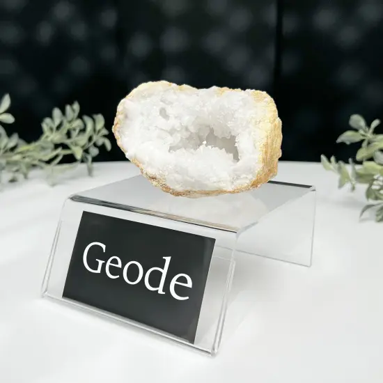 Plymor Clear Acrylic Sign-Holder Display Riser, 2.25" H x 4.5" W x 5.25" D (1/8" thick) (2" x 4.5" Sign) {3}