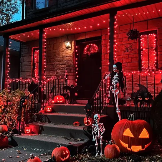 250 LED Red String Lights {3}