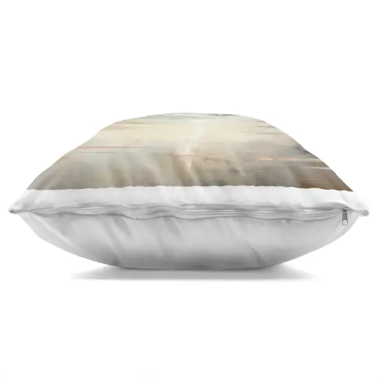 Stupell Industries Tranquil Blue Shores Indoor Pillow, 18 x 7 x 18 {3}