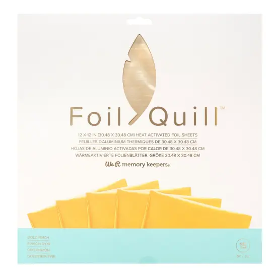 We R Foil Quill 12"X12" Foil Sheets 15/Pkg {2}