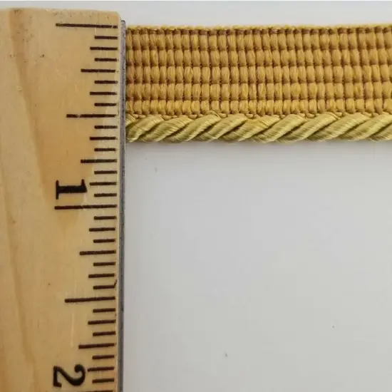 Twist Cord with Lip Piping Trimming - 8 Yards- Many Colors Available! Antique gold {2}
