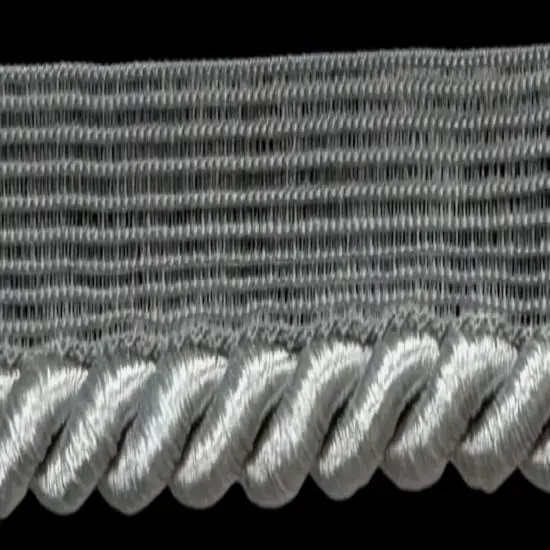 Large Twist Cord with Lip Piping Trimming - 6 Yards - Many Colors Available! Grey {1}