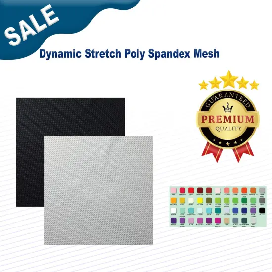 Dynamic Stretch Poly Spandex Mesh {2}