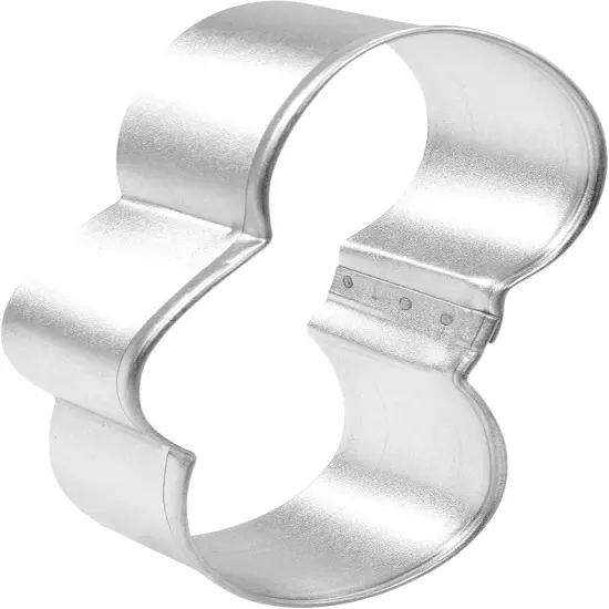 Stacked Eggs 3.75" Tinplated Cookie Cutter, Silver {2}