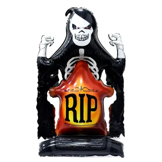 Halloween Skeleton Standing Foil Balloon Decoration F07M1-31 {1}