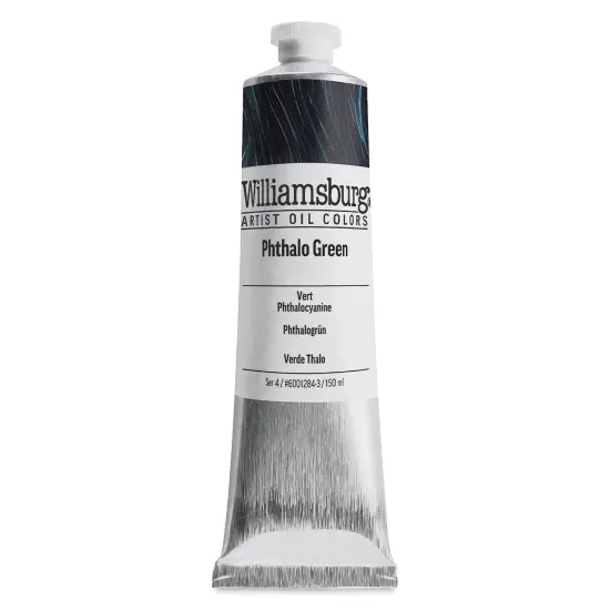 Williamsburg Handmade Oil Paint - Phthalo Green, 150 ml tube {2}