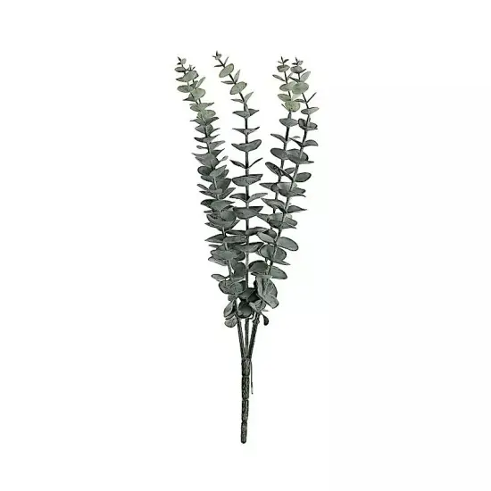6 Frosted Green 17" Artificial Eucalyptus Spray Faux GREENERY BUSHES Party Home {1}
