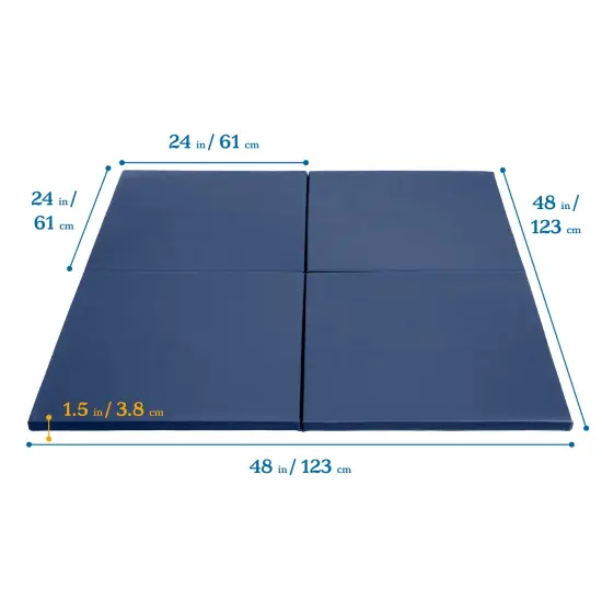 Play Patch Activity Mat Squares, Modular Playmat, 4-Pack Navy {2}