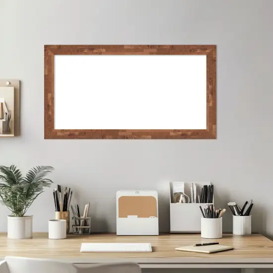 Fresco Framed Dry Erase Magnetic Board Light Pecan {6}
