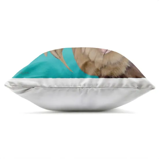 Stupell Industries Joyful Cattle with Flower Crown Outdoor Pillow, 18 x 7 x 18 {3}