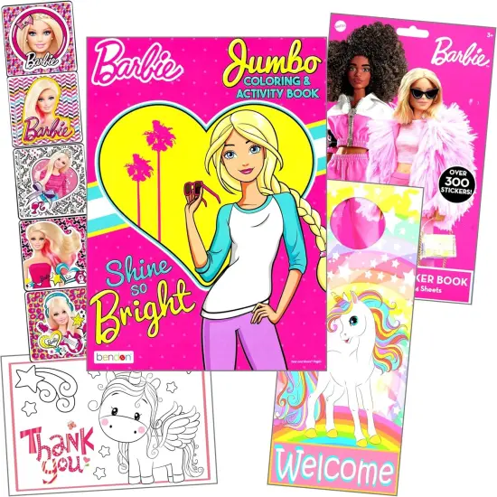 Barbie Sticker Activity Set Includes Barbie Stickers, Barbie Coloring Book {2}