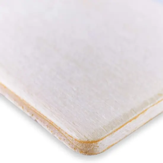 50 Pack Unfinished Natural Wood Rectangle Blank Pieces Wooden Tags {5}