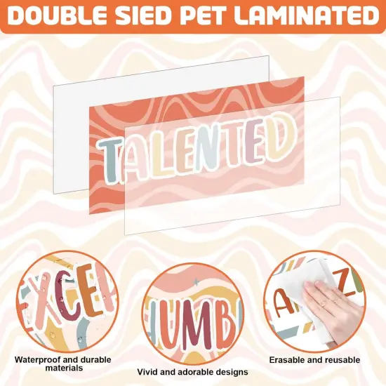 27 PCS Boho Affirmation Station Bulletin Board {2}