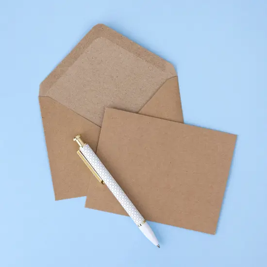 Colorbok A2 Cards W/Envelopes (4.375"X5.75") 50/Pkg-Kraft {5}