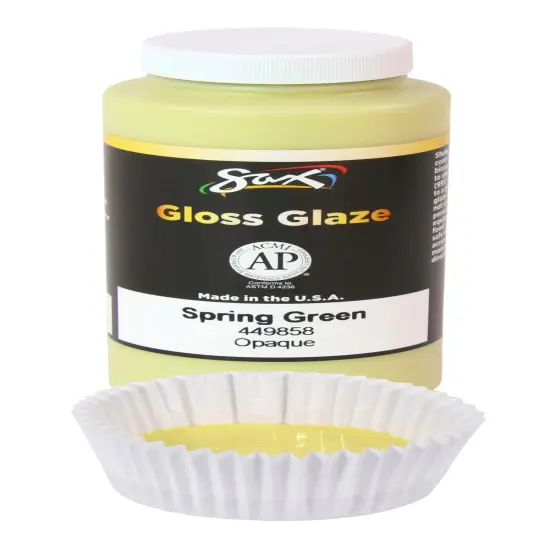 Sax Gloss Glaze, Spring Green, 1 Pint {3}