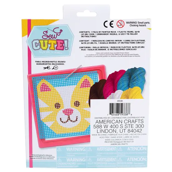 Colorbok Sew Cute! Needlepoint Kit-Cat {3}