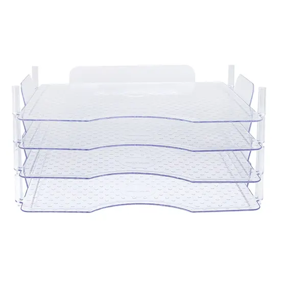 We R Stackable Acrylic Paper Trays 4/Pkg-Clear 12"X13" {2}