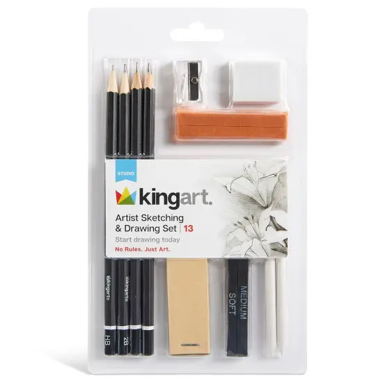 KINGART&reg; Sketch & Draw Set, 13 pc {1}