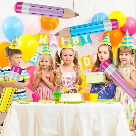 8 Pieces Giant Inflatable Pencil Balloons 28.7 Inch {4}