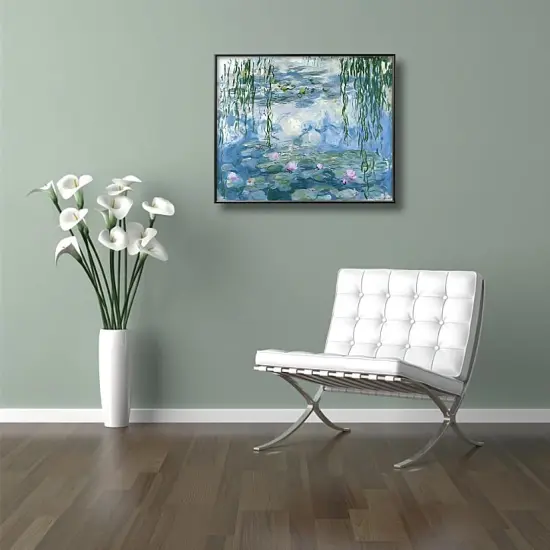 Diamond Painting Kits Monet Water Lily, DIY 5D Full Drill Diamond Art Gift for Adult, Home Decor (40x50cm/16x20inches) {4}