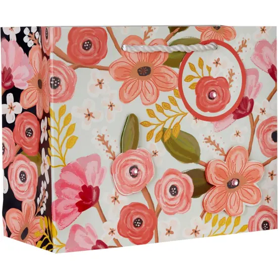 Pack/6: Floral Delight Gift Bag - 10 x 4 x 8" {1}