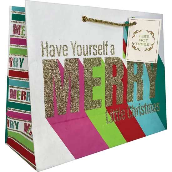 Pack/6: Merry Little Christmas Gift Bag - 12-1/2 x 5 x 10" {1}