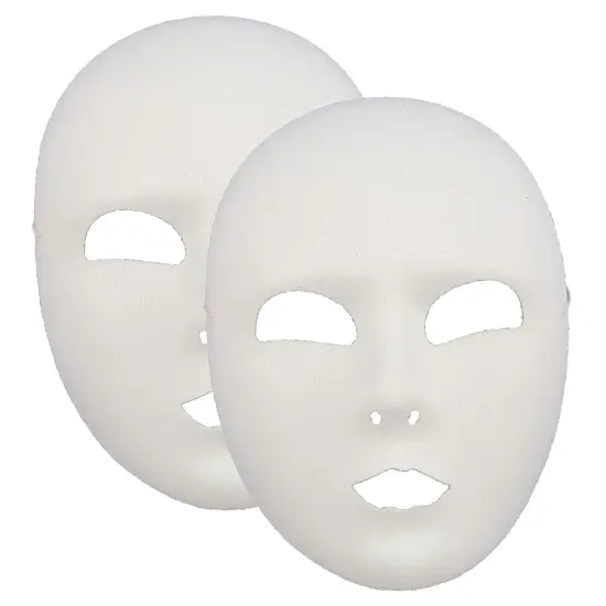 Plain White Face Mask {3}