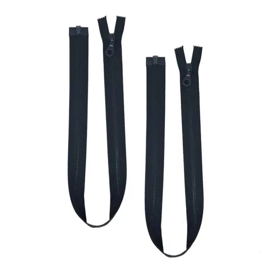 Zipper 6MM Gun Metal Finish Open Bottom Separating {4}