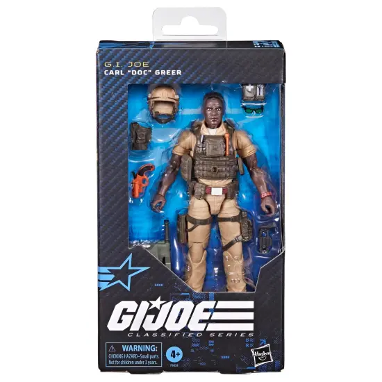G.I. Joe Classified Series #122, Carl Doc Greer, Collectible 6-Inch Action Figure with 7 Accessories {3}