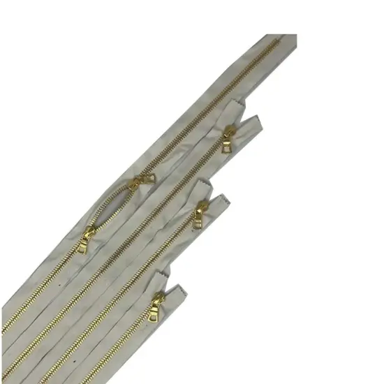 Zipper &ndash; 15" 6MM Nickel Teeth, Black Tape for Purses and Bags {1}