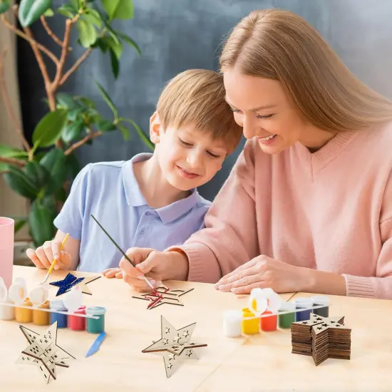 DIY 3D 4th of July Stars Wood Crafts {2}