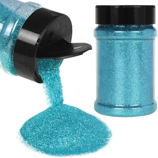 Extra Fine Teal Blue Glitter, 1/96" Craft Resin Glitter Powder 5.29oz/150g PET Flakes Crafts Sequins for Nail Art, Hair, Epoxy Resin, Tumblers, Slime, Painting, Festival Decor {1}