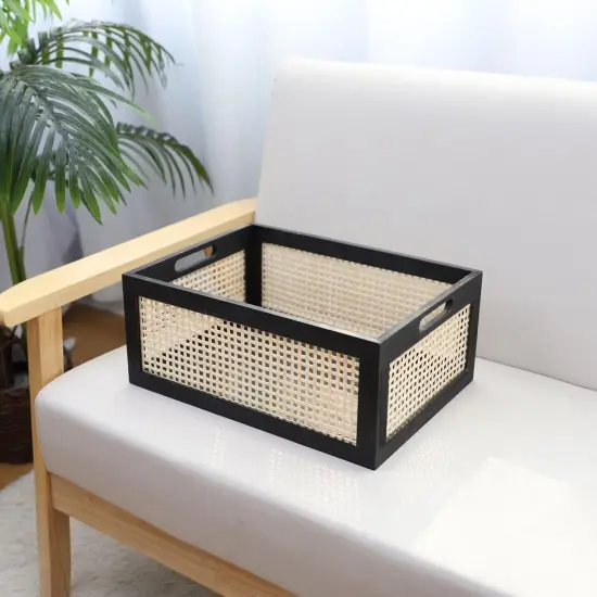 Decorative Organizer Crates Box with Built-in Handle {5}