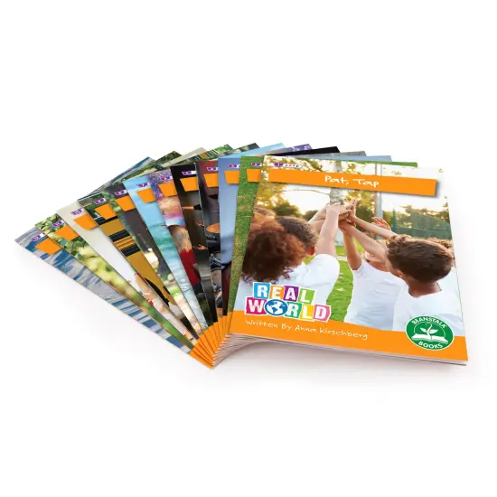 Junior Learning: Real World - Phase 2 - Non-Fiction Hi-Lo Decodables, 6 Books, Letter Sounds, Week-By-Week Rainbow Phonics, Kids Reading Development {7}
