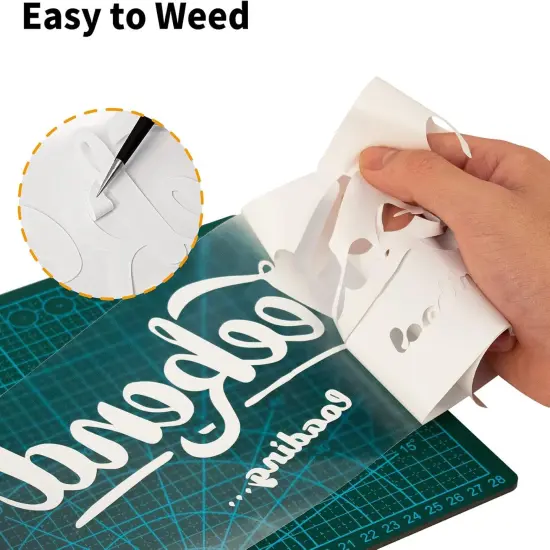 Heat Transfer Vinyl-12&rdquo; x 25ft White Iron on Vinyl Roll for Shirts {4}