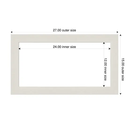 Rustic Plank Narrow Framed Dry Erase Magnetic Board White {4}