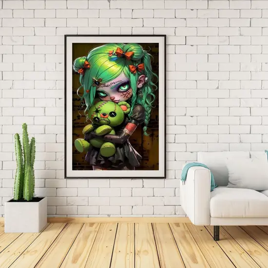 Gothic Diamond Art Kits for Adults,Diamond Painting Kits for Adults,DIY Round Full Drill Diamond Dot,5D Diamond Painting for Adults,Crystal Art Gem Art for Home Decor 12x16inch {3}