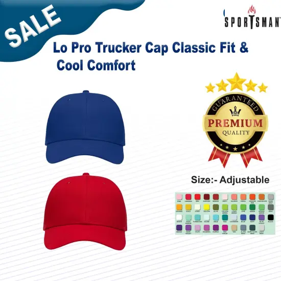 Sportsman&reg; Lo Pro Trucker Cap Classic Fit & Cool Comfort Khaki {3}
