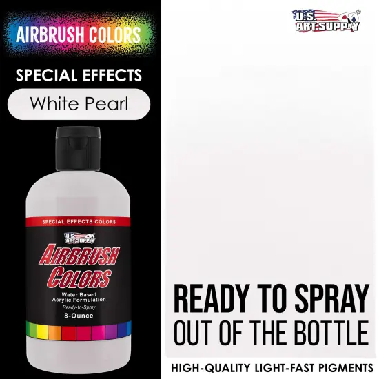 White Pearl, Pearlized Special Effects Acrylic Airbrush Paint, 8 oz. {2}