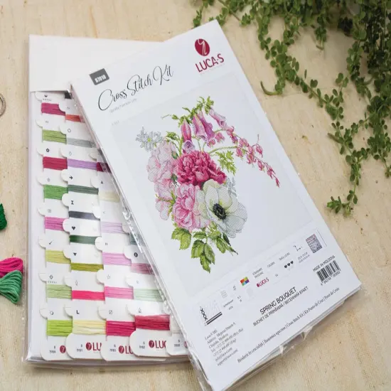 Spring Bouquet B7018L Counted Cross-Stitch Kit {3}