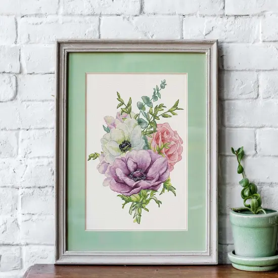 Anemone B7017L Counted Cross-Stitch Kit {3}