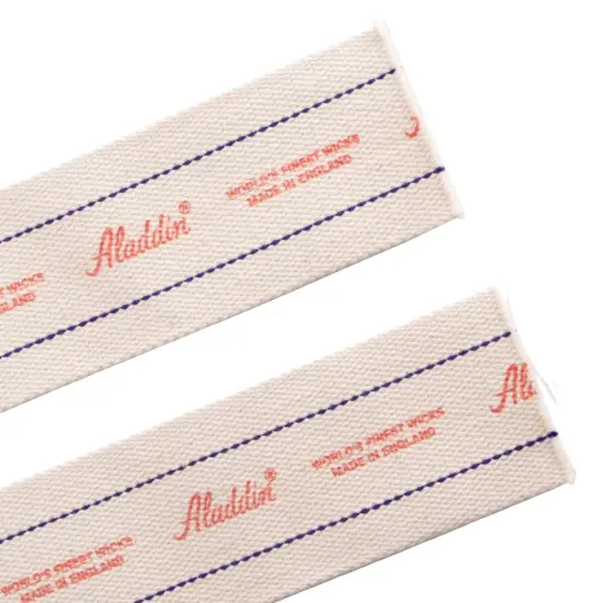 Crownplace Brands 2 1/2" Wide Flat Cotton Oil Lamp Lantern Replacement Wicks Pack of 2 {4}