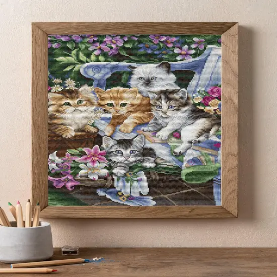 Purfect Gardening Buddies BU5026L Counted Cross-Stitch Kit {3}