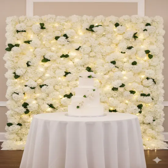 2PC Timeless 18-Inch White Hydrangea Stem - Classic 7-Inch Diameter - Perfect for Elegant Home Decor, Wedding Arrangements, and Special Event Floral Displays {3}